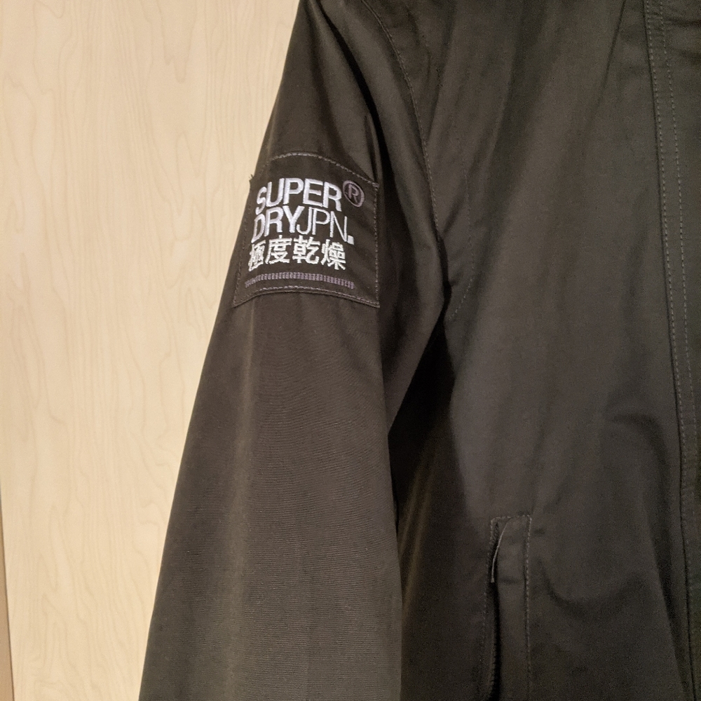 Super Dry  Windbomber Jacket, Army Green, S - Picture 4 of 5